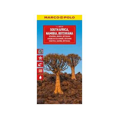 Marco Polo South Africa, Namibia & Botswana Map Marco Polo South Africa, Namibia & Botswana Map