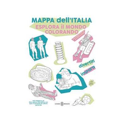 Andrea Angeli Mappa dell'Italia. Esplora il mondo colorando. Con 1 mappa A3 in tessuto non tessuto Andrea Angeli Mappa dell'Italia. Esplora il mondo colorando. Con 1 mappa A3 in tessuto non tessuto