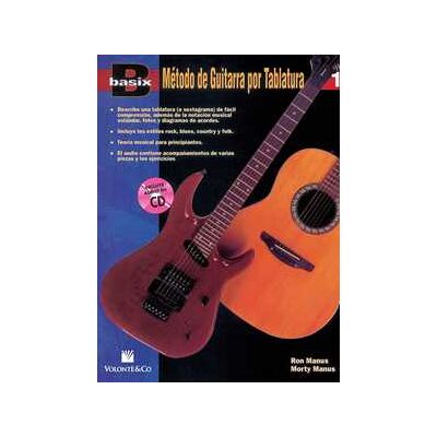 Ron Manus;Morton Manus Método de guitarra por tablatura. Basix. Con CD-Audio. Vol. 1 Ron Manus;Morton Manus Método de guitarra por tablatura. Basix. Con CD-Audio. Vol. 1