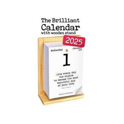 The brilliant calendar 2025 with wooden stand The brilliant calendar 2025 with wooden stand