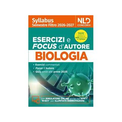 Test medicina semestre filtro biologia. Manuale con esercizi e focus 2026 in linea con il Syllabus. Nuova ediz. Con software di simulazione Test medicina semestre filtro biologia. Manuale con esercizi e focus 2026 in linea con il Syllabus. Nuova ediz. Con software di simulazione