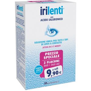 Montefarmaco Irilenti Plus Soluzione Unica per Lenti a Contatto Morbide 2x360 ml