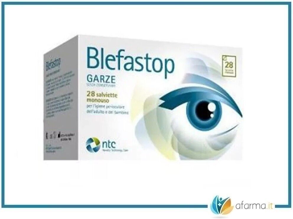 ntc Blefastop garza oculare cotone 28 salviettine