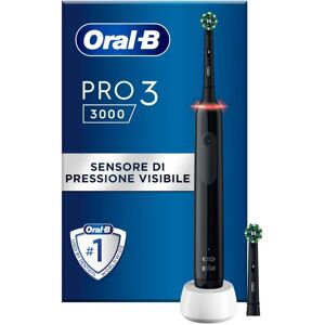 procter_gamble oralb pro3 spazzolino elettrico ricaricabile con 2 testine