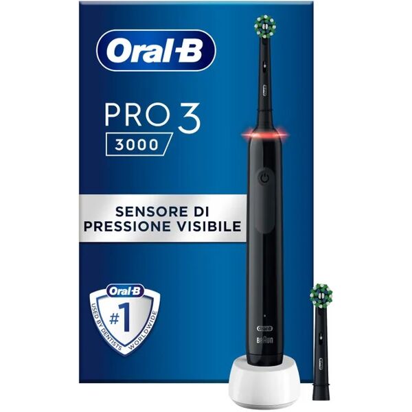 procter_gamble oralb pro3 spazzolino elettrico ricaricabile con 2 testine