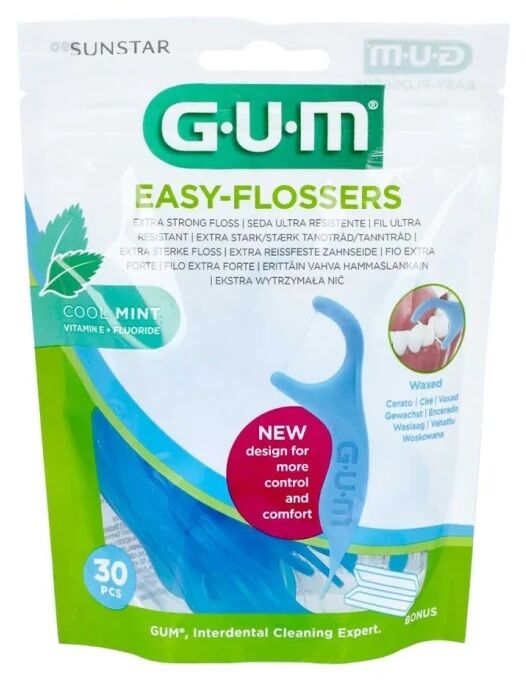 Gum Sunstar Easy Flossers Forcella 30 pezzi