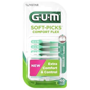 Gum Soft Picks Regular Scovolini Gomma Cool Mint 40 pezzi