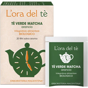 Magentina Té Verde Matcha Arancio Bio Erboristeria 20 filtri