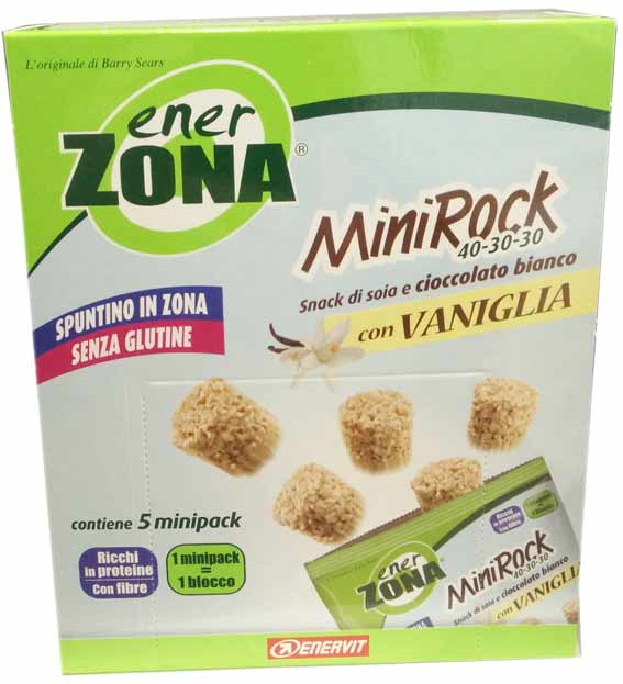 Enervit Enerzona minirock vaniglia astuccio 5 pezzi