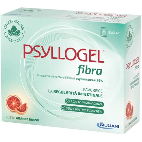 giuliani psyllogel fibra arancia rossa regolarizzatore intestinale 20 bustine