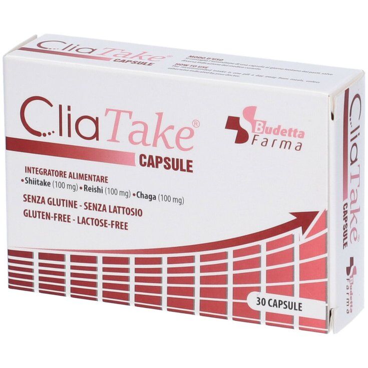 Budetta Farma Cliatake Integratore per le Difese Immunitarie con Reishi 30 capsule