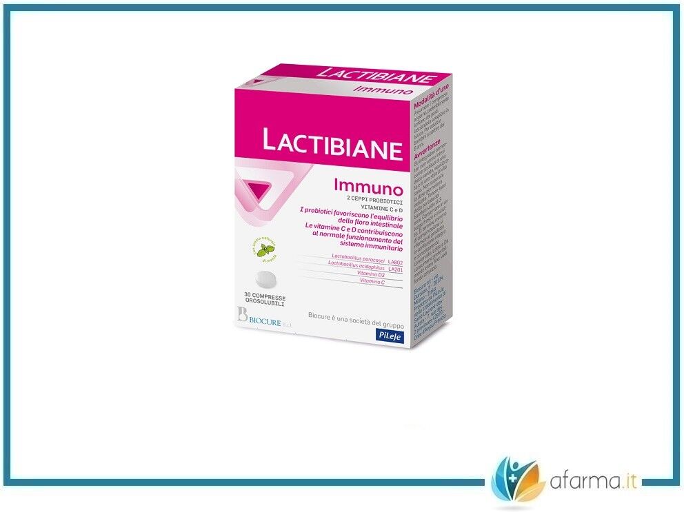 Biocure Srl Lactibiane immuno 30 compresse