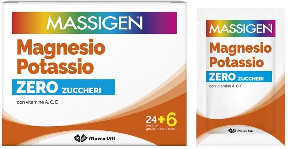 Marco Viti Massigen magnesio potassio senza zuccheri 24+6 bustine