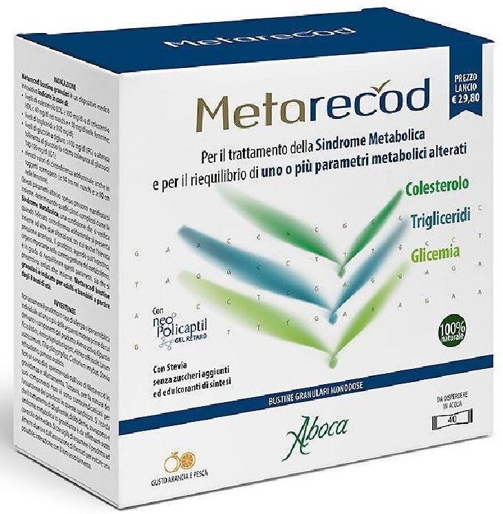 Aboca Metarecod per la Sindrome Metabolica 40 Bustine