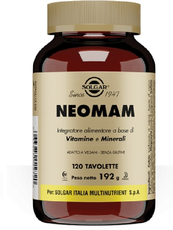 Solgar Neomam 120 Tavolette Integratore Gravidanza Allattamento