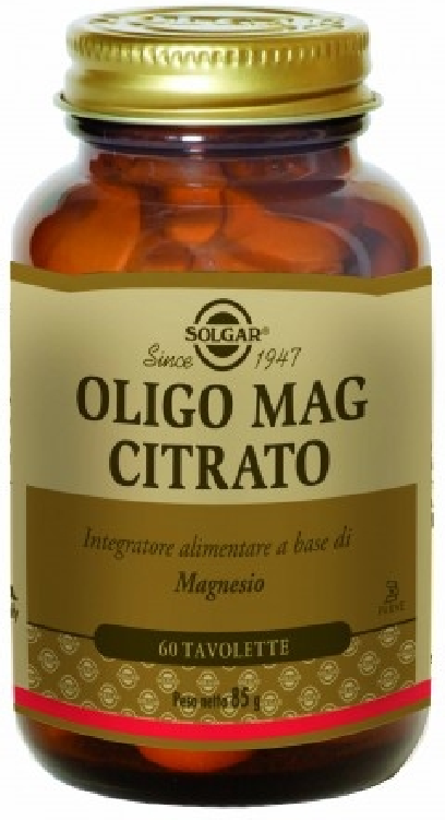 Solgar Oligo mag citrato 60 tavolette