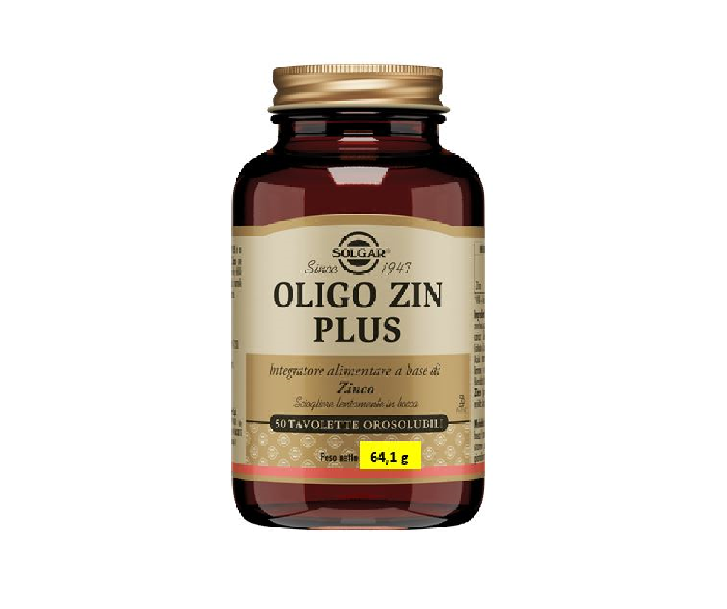 Solgar Oligo zin plus masticabile 50 tavolette