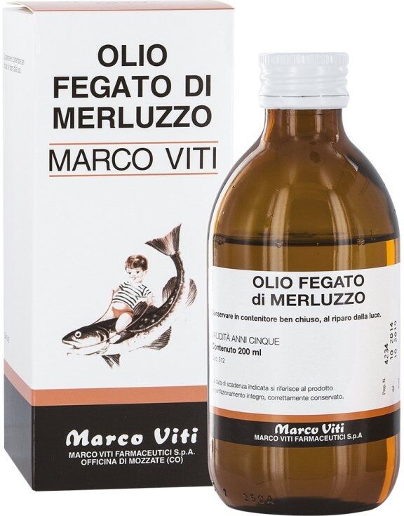 Marco Viti Olio Fegato di Merluzzo Flacone da 200 ml