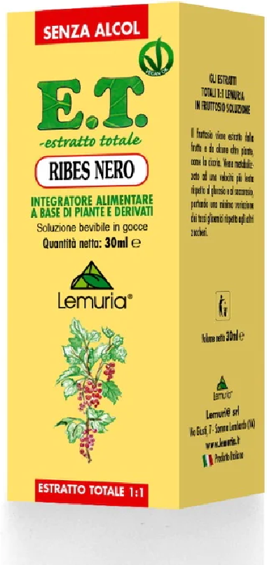 Lemuria Ribes nero estratto senza alcool 30ml