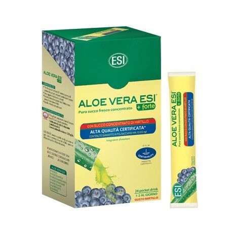 ESI Aloe Vera Succo Forte con Mirtillo Mirtillo 24 pocket drink da 20 ml