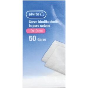 Alliance Healthcare Alvita Garza Idrofila 10cmx10cm 50 pezzi