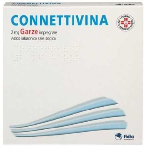 Fidia Farmaceutici Connettivina garze 10 pezzi 10 x 10 cm