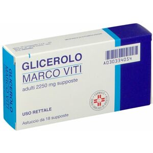 Marco Viti Glicerolo Adulti 2250 mg 18 Supposte Lassative