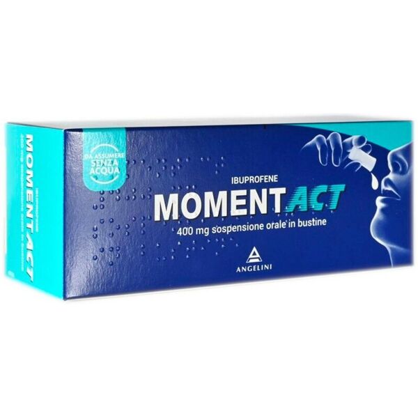 angelini (a.c.r.a.f.) spa momentact 8 bustine sospensione orale 400mg