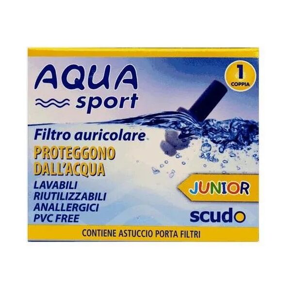 dermovitamina scudo aqua sport junior tappo orecchie bambini acqua e rumore 1 paio