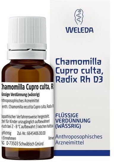 Weleda Chamomilla cupr*3dh 20ml soluzione orale