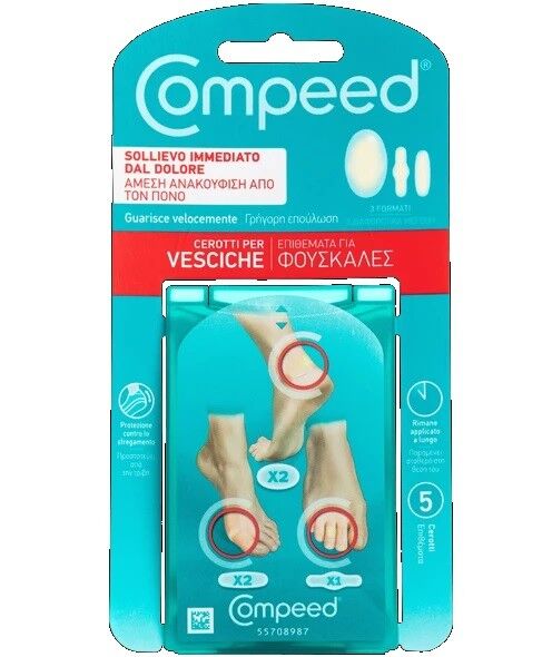 perrigo Compeed cerotti per vesciche formati misti 5 pezzi