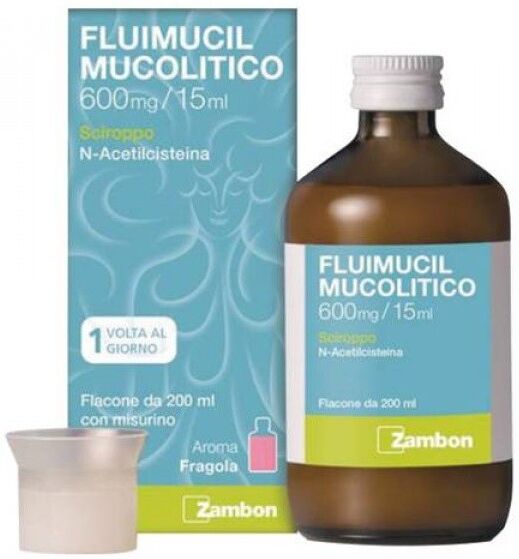 Zambon Fluimucil 600 sciroppo mucolitico 200ml