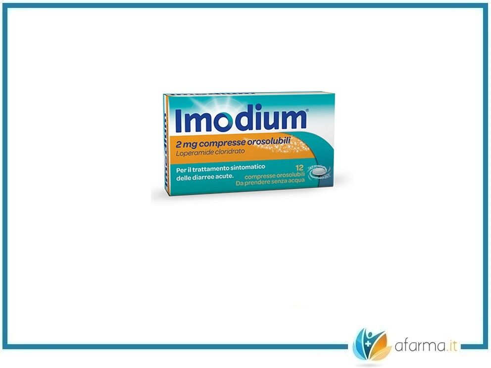 Johnson & Johnson Imodium orosolubile loperamide 2mg 12 compresse