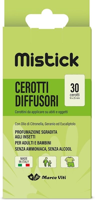 Marco Viti Mistick Cerotti Antizanzare alla Citronella 30 pezzi