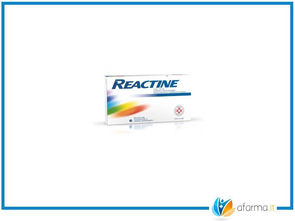 Johnson & Johnson Reactine 6 compresse 5mg + 120mg rp