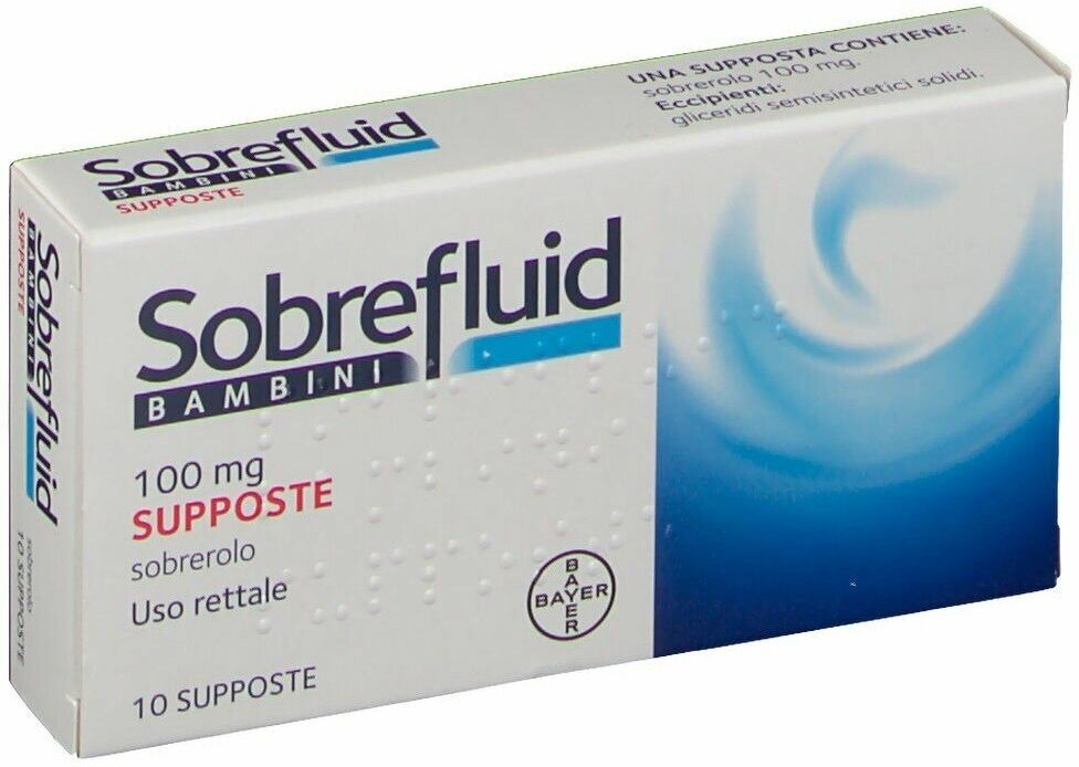 Bayer Sobrefluid*bambini 10 supposte 100mg