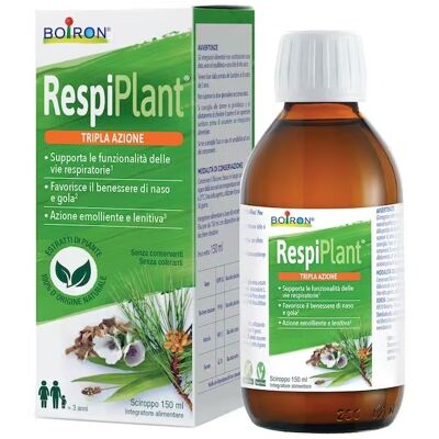 Boiron Respiplant Sciroppo Naturale per Naso Chiuso e Mal di Gola - Sciroppo Boiron Respiplant Sciroppo Naturale per Naso Chiuso e Mal di Gola - Sciroppo