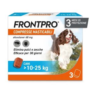 Boehringer Ingelheim Vetmedica Frontpro*3 compresse antiparassitarie 10-25 kg 68mg