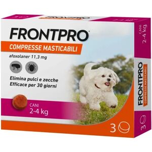 Boehringer Ingelheim Vetmedica Frontpro*3 compresse antiparassitarie 2-4 kg 11,3mg