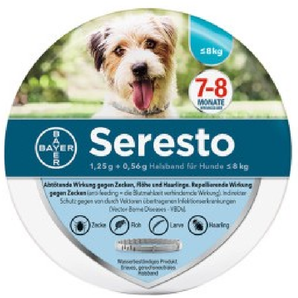 bayer_divsanitaanimale seresto collare antiparassitario 1,25g + 0,56g per cani da 1-8 kg