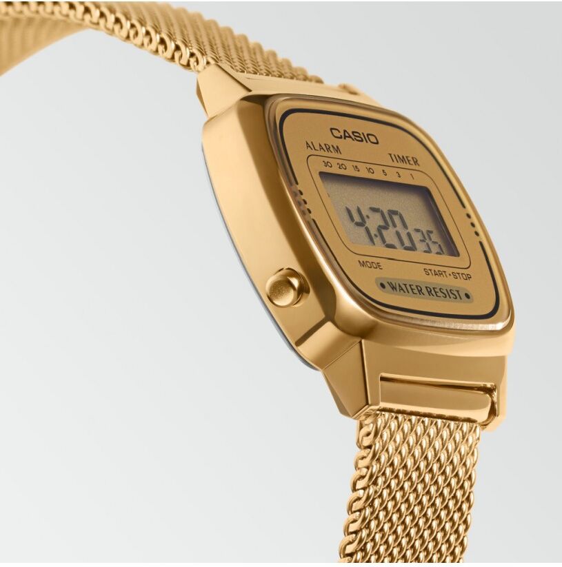 Orologio digitale Casio vintage collection in maglia milano la670wemy-9ef