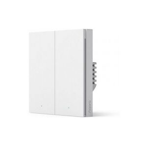 AQARA H1 Smart Wall Switch Interruttore a Parete Doppio WS-EUK02 - Bianco (doppio, senza neutro)