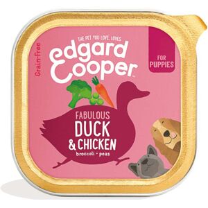 Edgard & Cooper Edgard & Cooper Umido per Cuccioli Puppy Anatra e Pollo con Broccoli Carota e Zucca 150g