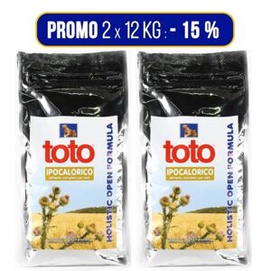 Toto PROMO 2x12Kg Holistic Open Formula Ipocalorico per Cani (€ 62,90 A SACCO)