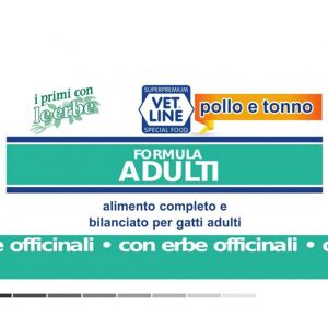 Vet Line Umido Pollo e Tonno per Gatti 85g VetLine