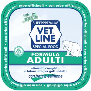 Vet Line Umido Trota e Salmone per Gatti 100g VetLine