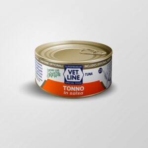 Vet Line Umido Tonno in Salsa per Gatti Vetline 70g