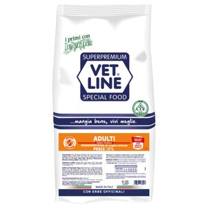 Vet Line Pesce per Cani Adulti di Piccola Taglia Monoproteico VetLine 3 Kg