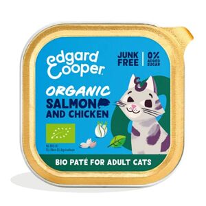 Edgard & Cooper Edgard & Cooper Umido Pate' Salmone e Pollo Biologici per Gatti Adulti 85g