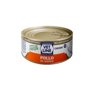 Vet Line Umido Pollo in Salsa per Gatti Vetline 70g